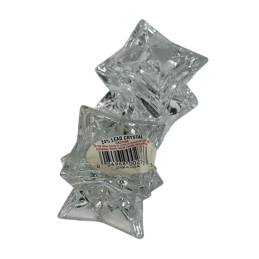 Michael C. Fina 5th Avenue Crystal Candle Holders Set